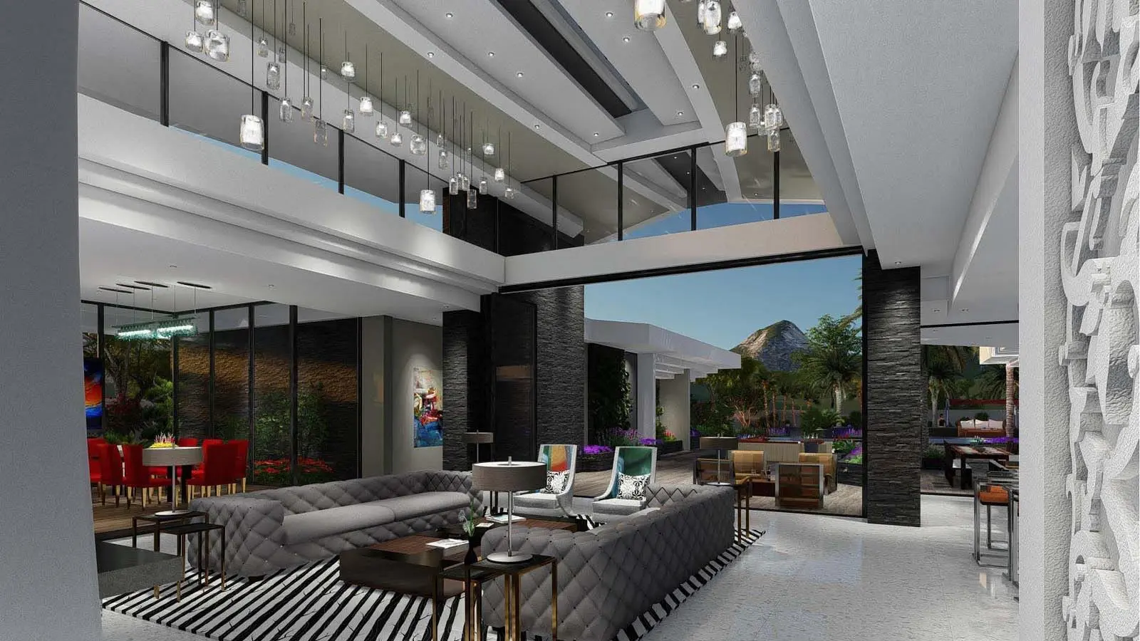 Open-plan custom residential project