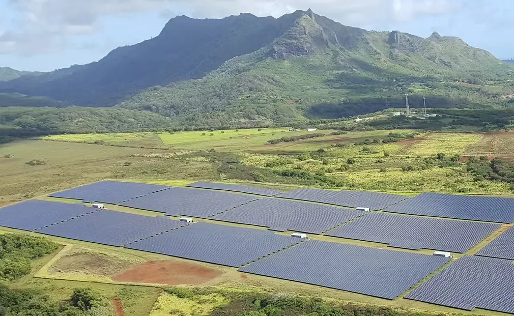 Large-scale solar energy installation